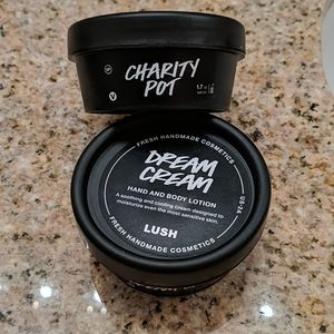 Lush Dream Cream & Lush Charity Pot
